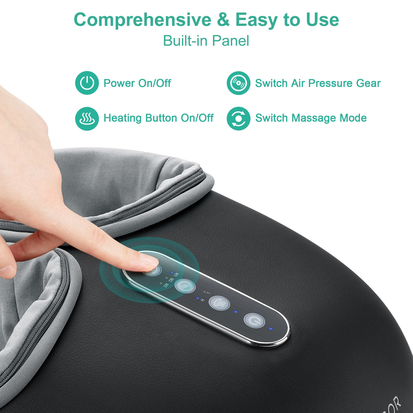 Medcursor Deep Kneading Foot Massager Machine with Heat