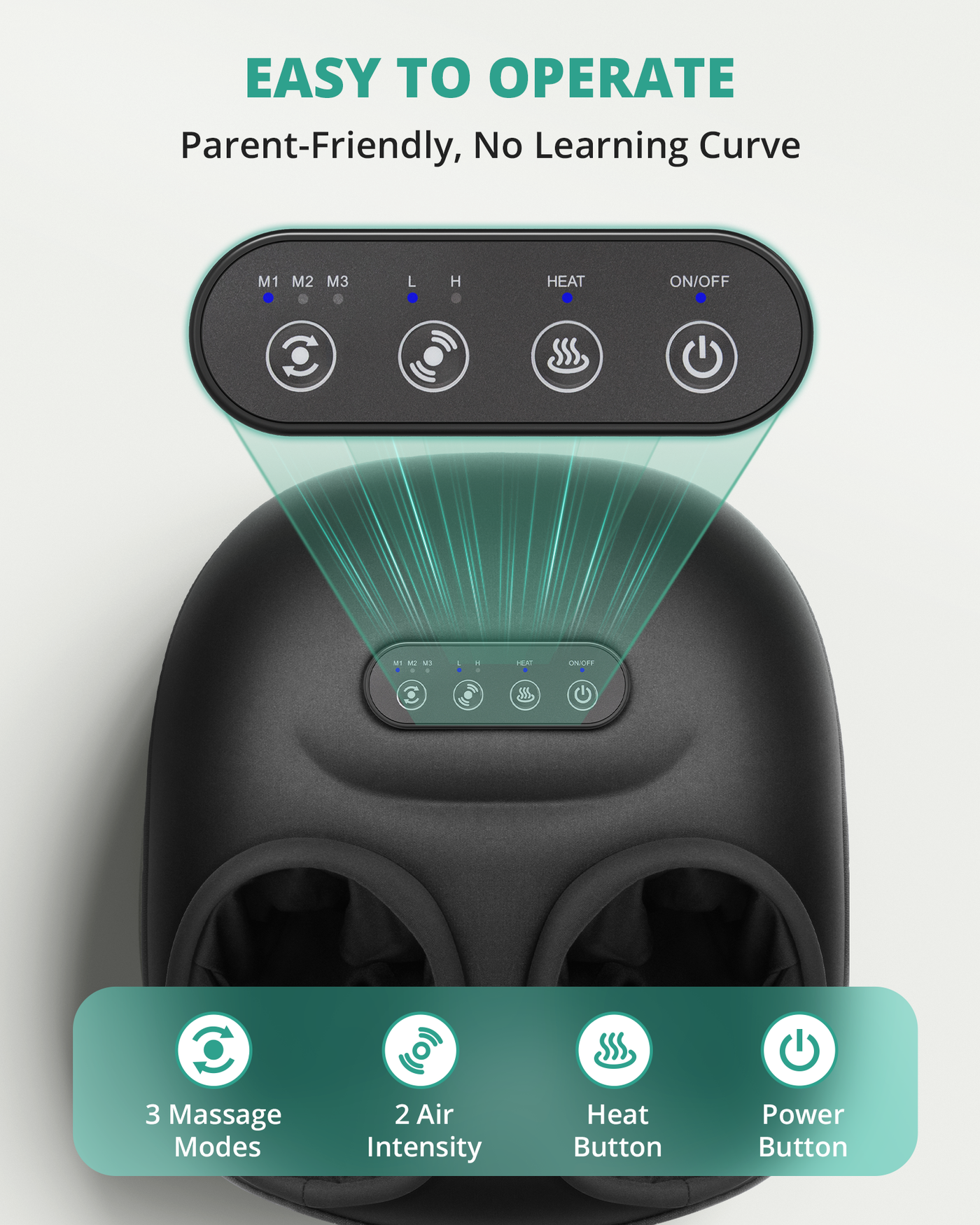 Medcursor Shiatsu Foot Massager Machine with Heat