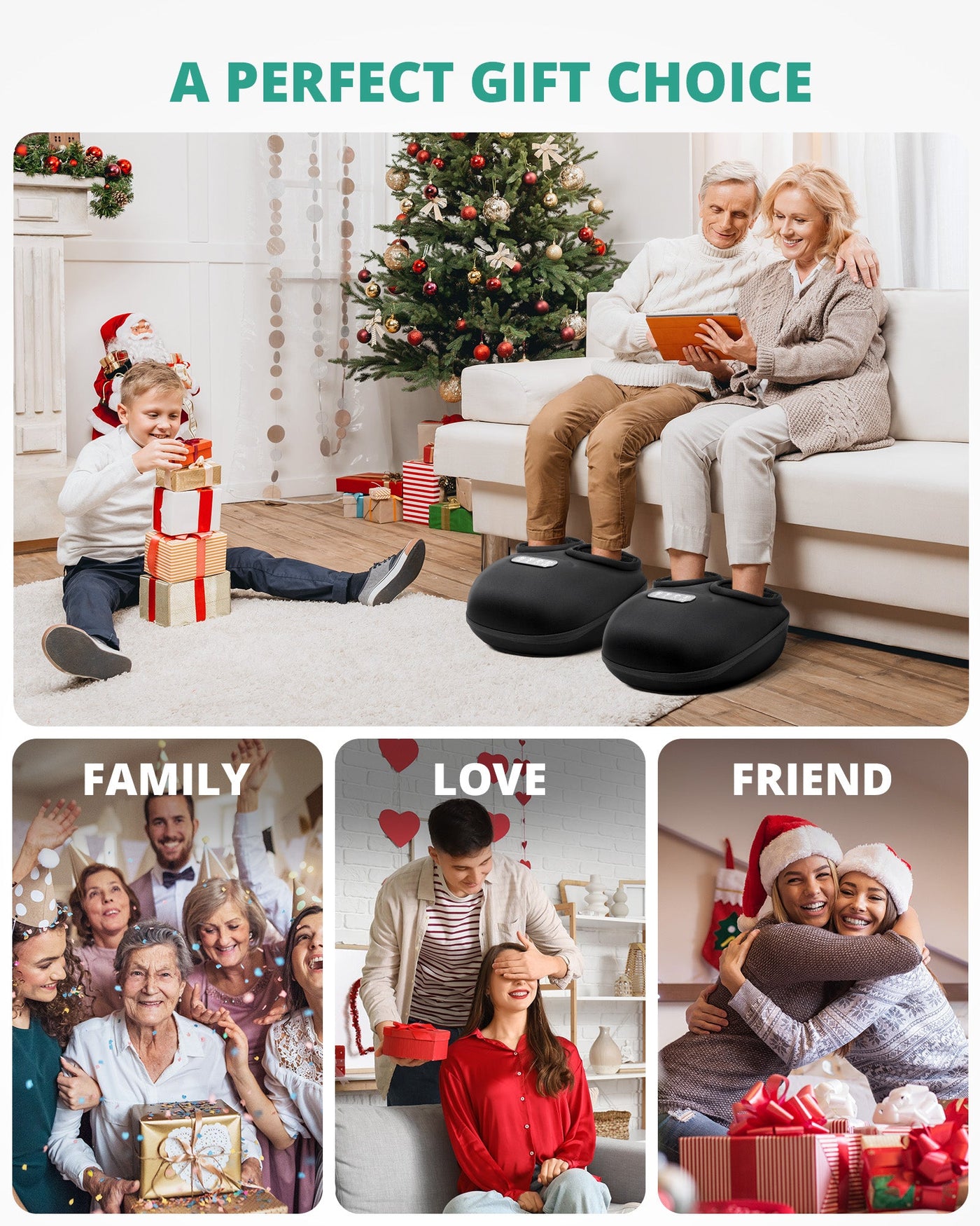 Medcursor Shiatsu Foot Massager Machine with Heat